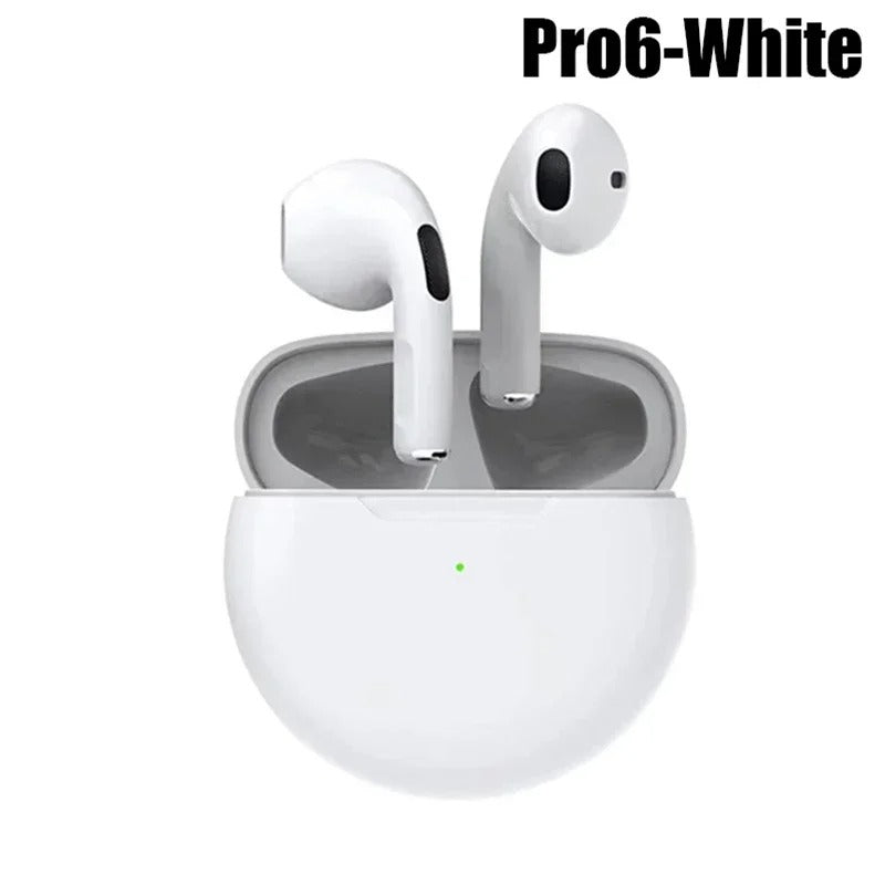 Pro 6 TWS Bluetooth Earphones for iPhone Wireless Bluetooth Headset