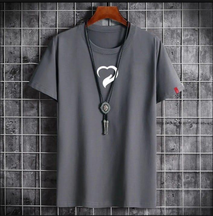 Men,s printed cotton jersey T-shirt 1pc