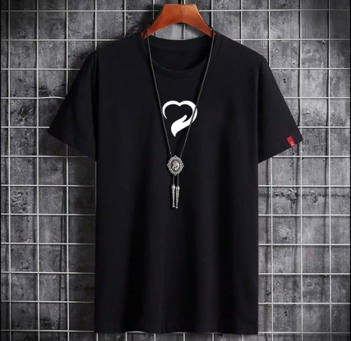 Men,s printed cotton jersey T-shirt 1pc