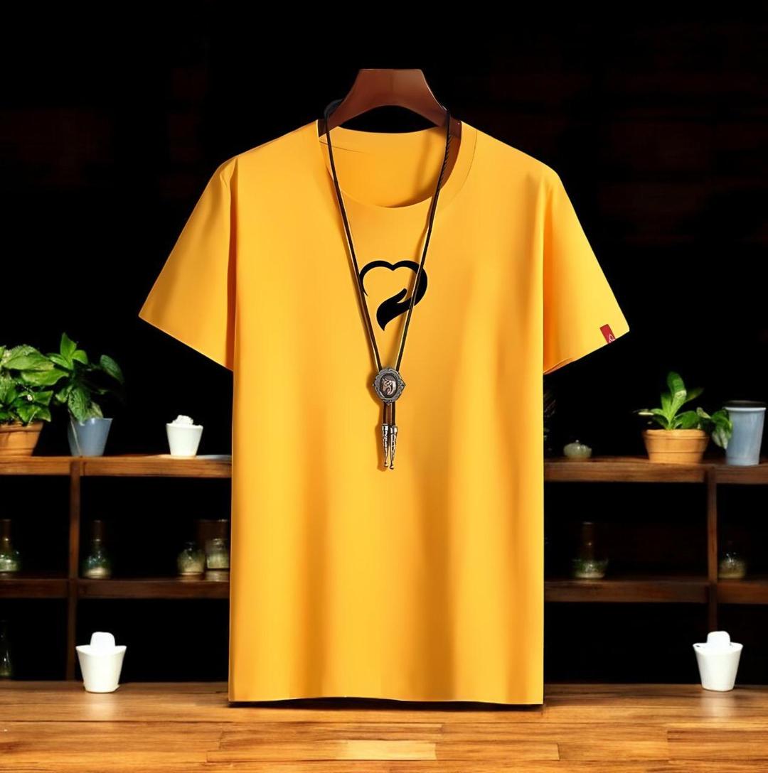 Men,s printed cotton jersey T-shirt 1pc