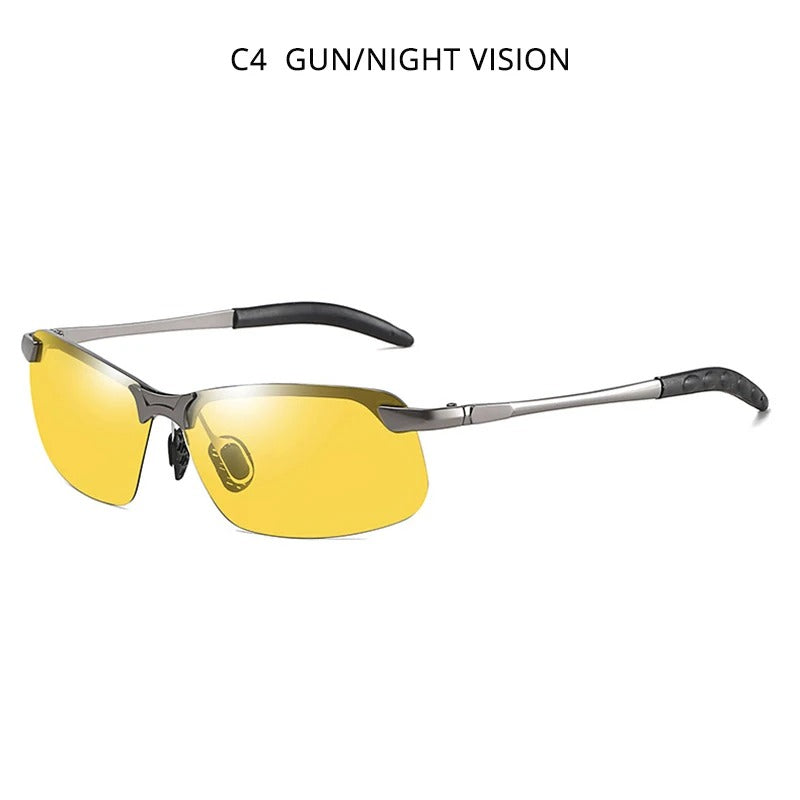 Vintage Photochromic Sunglasses Men Fashion
