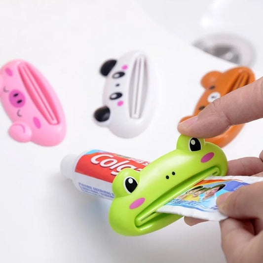 For Home Bathroom Animal Easy Toothpaste Dispenser Plastic