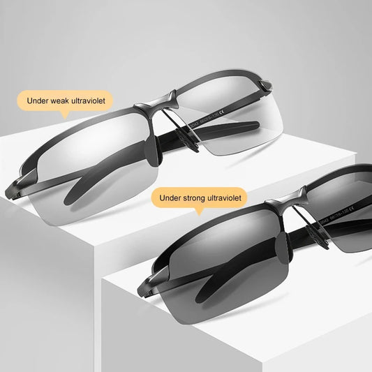 Vintage Photochromic Sunglasses Men Fashion