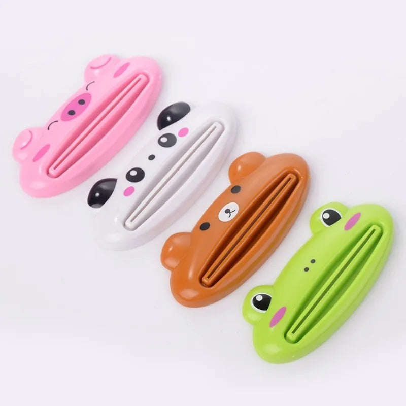 For Home Bathroom Animal Easy Toothpaste Dispenser Plastic