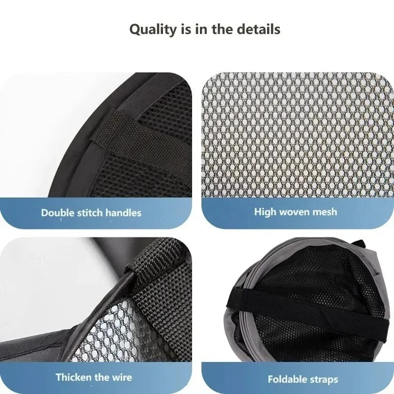 Durable Folding Simple Laundry Basket Large Washable Clothes Toy Storage