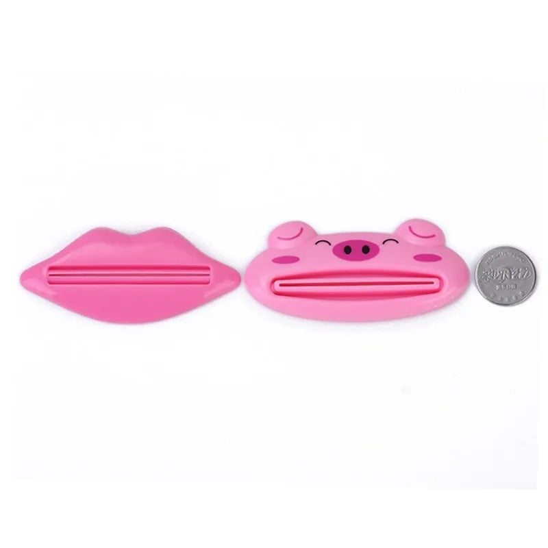For Home Bathroom Animal Easy Toothpaste Dispenser Plastic