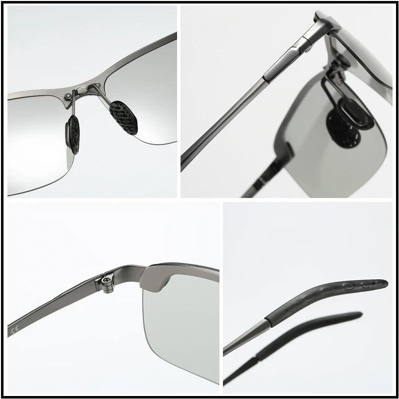 Vintage Photochromic Sunglasses Men Fashion