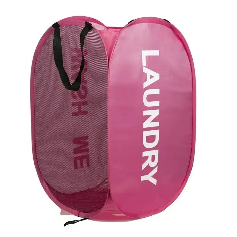 Durable Folding Simple Laundry Basket Large Washable Clothes Toy Storage