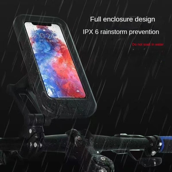 Waterproof Magnetic Bicycle Mobile Phone Holder (H)